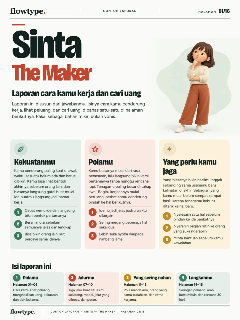 Contoh halaman 1: Profil Utamamu