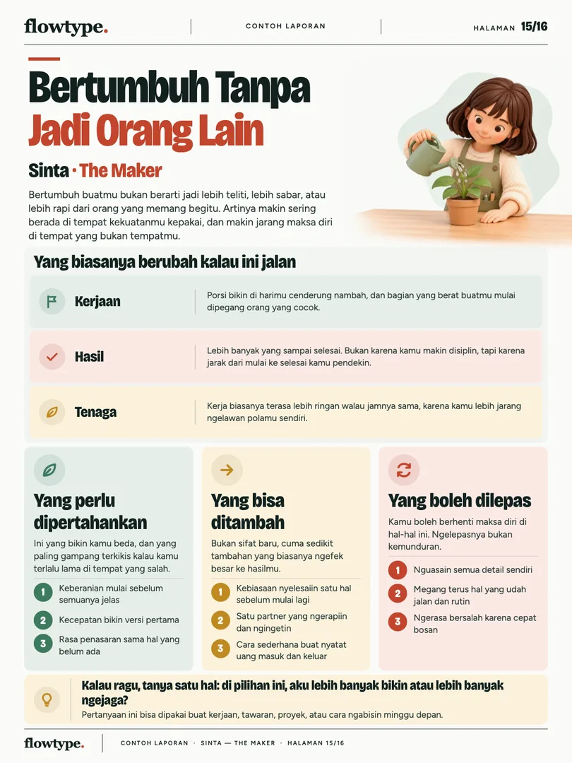 Contoh halaman 15: Bertumbuh Tanpa Jadi Orang Lain